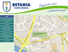 Tablet Screenshot of betania-centrumedical.ro